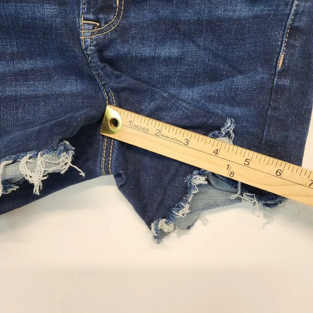 American Eagle Womens Cutoff Dark Wash Jean Shorts Size 0 26